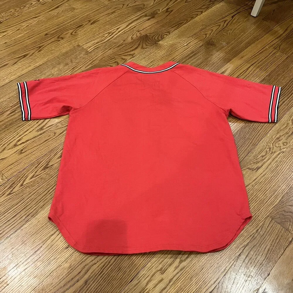 Vintage Chicago‎ Bulls Starter Baseball Jersey XL NBA Basketball Jordan 1990s